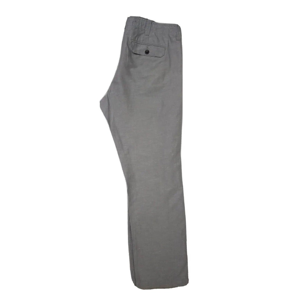 Vince Cotton Blend Drawstring Button Fly Gray Flap Pocket Causal Pant 32(34x 29) - Picture 3 of 7